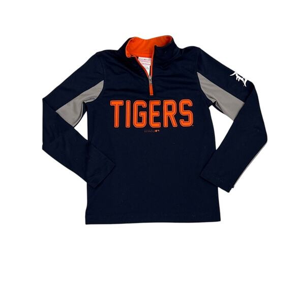 Genuine Merchandise MLB Detroit Tigers Quarter Zip Pullover Size Youth Med 10/12 - Picture 1 of 1